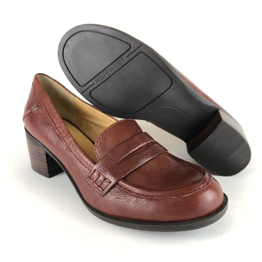 Nine West Kimmie Loafer 2" Pump Womens 8 NEW